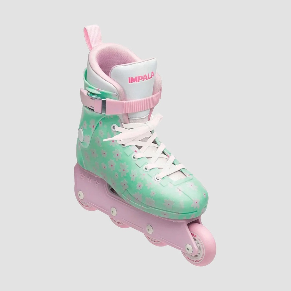 Impala Lightspeed - Mint Flower Power Inline Skat… - image 2